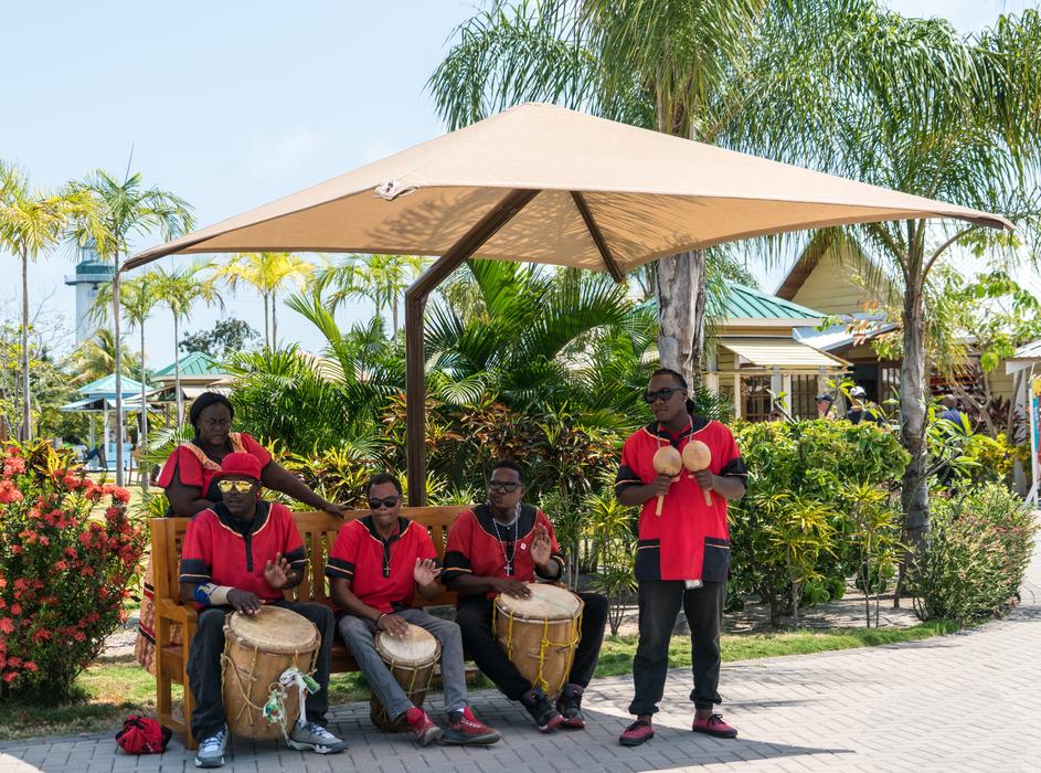 Performers Singing Drums