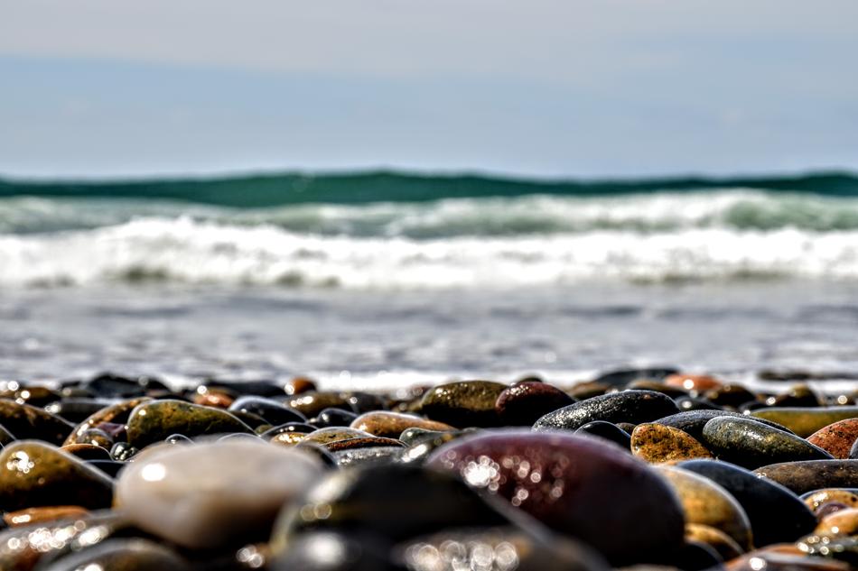Beach Rocks Focus Low
