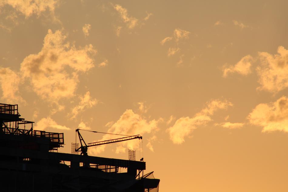 Building Construction By Sunsets