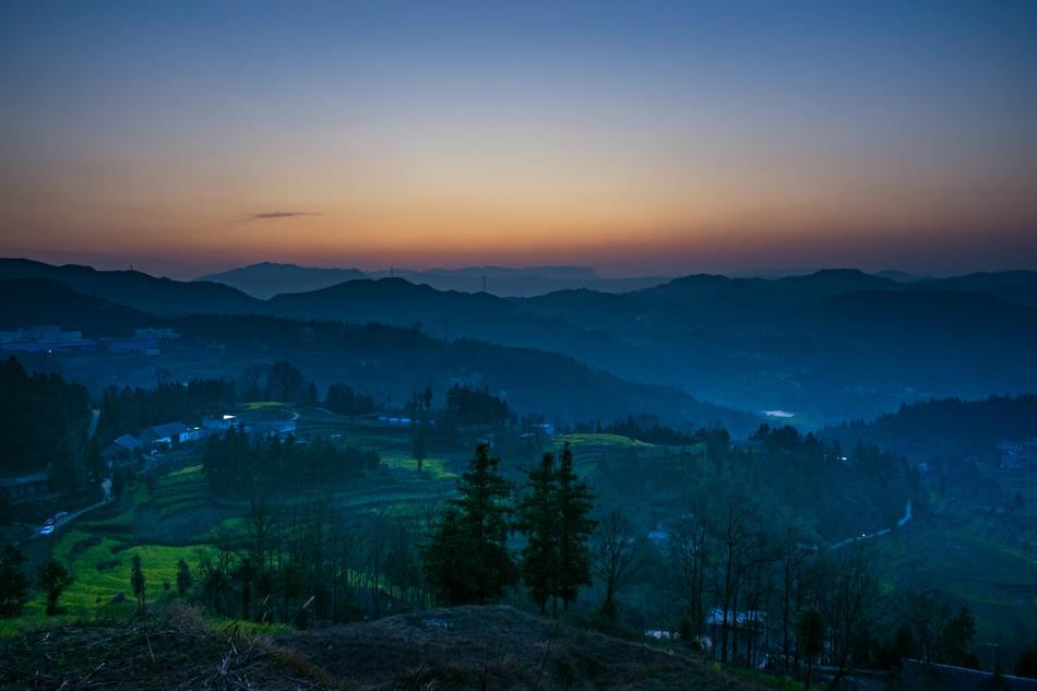 At Dusk Country Sunset