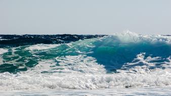 Wave Smashing Sea