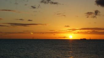 Sunset Dawn nature in Hawaii