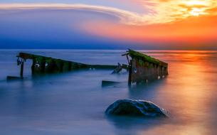 outdoor Water at Dawn Sunset