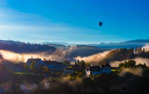 Fribourg Switzerland Village landscape