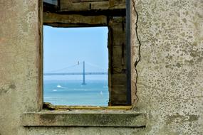 View Window Bridge Oakland Bay