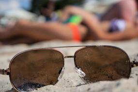 Sunglasses Bikini Beach blur