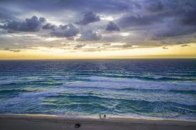 Cancun Mexico Beach at sunset