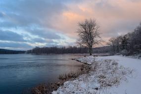 Lake Winter Sunrise