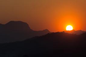 Mountain Landscape Sunset