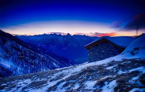 Italy Mountains Sunset