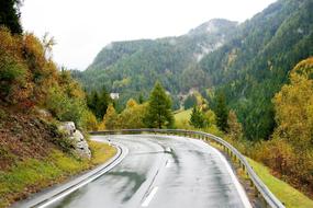 Fall Mountains Travel Highway