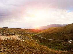 mountains landscape summer nature