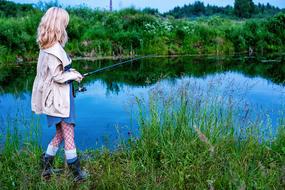Girl Fishing Rod