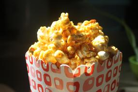 Caramel Popcorn Box Red