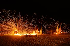 Thailand Beach Fire Show