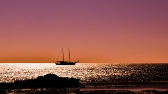 Sunset Boat Colors