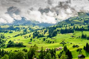 green Hill Mountains Switzerland