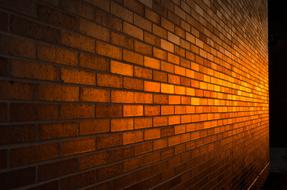 Brick Wall Sunset