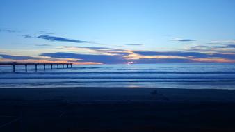 New Zealand Beach Sunset