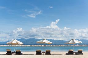 Beach Chairs Umbrellas