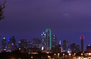 Skyline Dallas Dusk