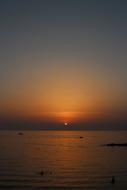 Vertical photo of Sunset Sea