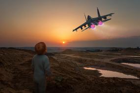 Sunset Sky Aircraft