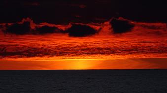Sunset At Sea Ocean
