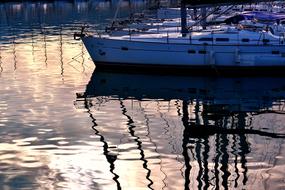 Boats Reflections By Dawn Sunset