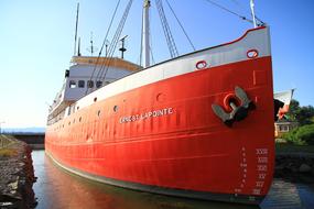 ernest lapointe Canadian Coast Guard light icebreaker, now museum, canada, quebec