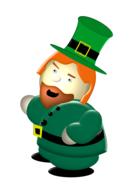 leprechaun green orange irish