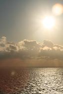 Ocean Clouds Sunlight