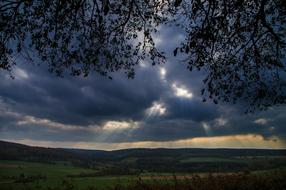 stormy Clouds Mood Landscape