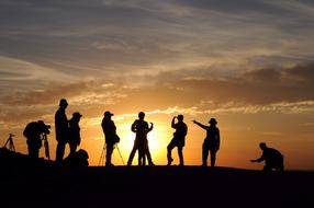 In Xinjiang Ghost City Silhouette