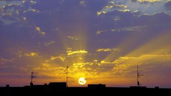 Dawn Sun Sky