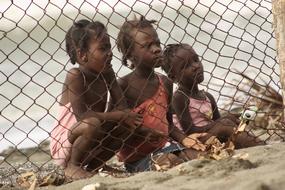 Haiti Beach poor children