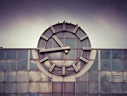 time Clock on Railway Station