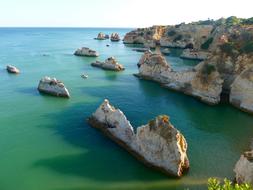 Sea Beach stones panorama