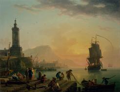 Claude Vernet Painting Oil On