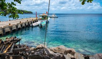 Pier Caribbean Sea Ocean Blue