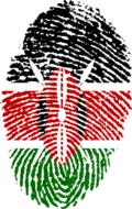 kenya flag fingerprint country