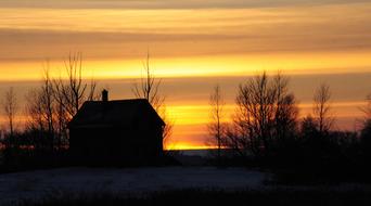Sunset Farm Evening