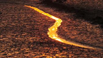 Glow Sunset Plenty Of Water Golden