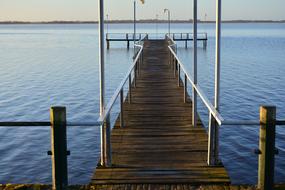 Spring River wooden pier