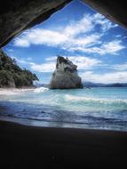Cathedral Cove New Zealand Sea