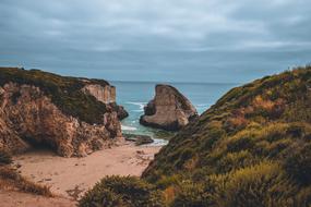 Beach Cliff Cloudy