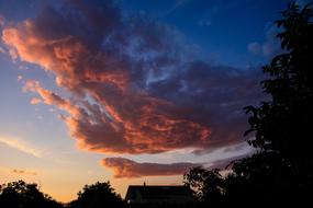 In The Evening Cloud Storm