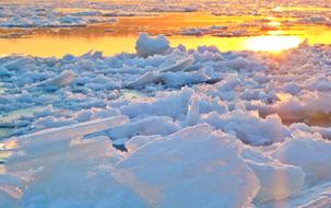 River Sunset Winter