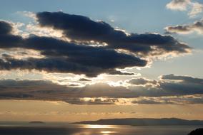 Sunset Sea Clouds