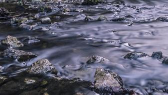 Iced Water stones Nature